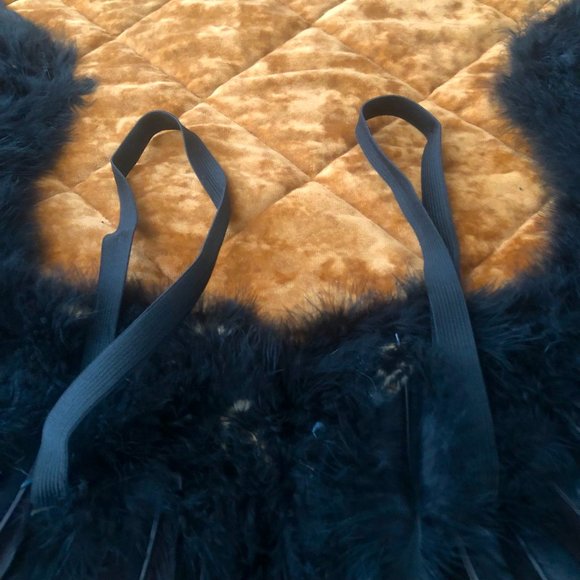 HALLOWEEN. Black Feather Wings! Masquerade/Cosplay/Super Hero (Unisex) L - Picture 4 of 7